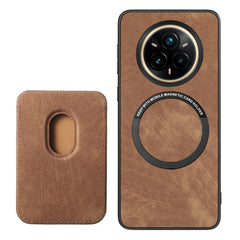 Retro Leather Card Bag Magnetic Phone Case, For Realme 14 Pro+, For Realme 14 Pro, For Realme Neo7