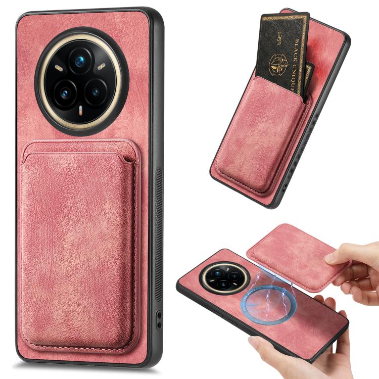 Retro Leather Card Bag Magnetic Phone Case, For Realme 14 Pro+, For Realme 14 Pro, For Realme Neo7