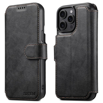 Suteni Q05 2-in-1 Multi-function Detachable Wallet MagSafe Phone Case, For iPhone 14, For iPhone 14 Pro, For iPhone 14 Pro Max, For iPhone 13 Pro Max, For iPhone 13 Pro, For iPhone 13, For iPhone 12, For iPhone 12 Pro Max