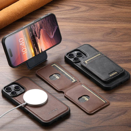 Suteni M5 Magnetic Card Bag MagSafe Cowhide Texture Leather Phone Case, For iPhone 14, For iPhone 14 Pro, For iPhone 14 Pro Max, For iPhone 13 Pro Max, For iPhone 13 Pro, For iPhone 13, For iPhone 12, For iPhone 12 Pro Max