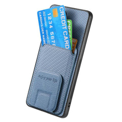 Carbon Fiber Card Bag Fold Stand Phone Case