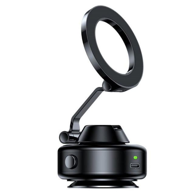 X98 Magnetic Vacuum Suction Electric Absorption Cellphone Stand Desktop Car Phone Holder, X98 (Silver), X98