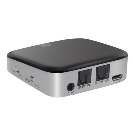 2 in 1 Fiber Optic Bluetooth 5.0 Audio Receiver/Transmitter, black