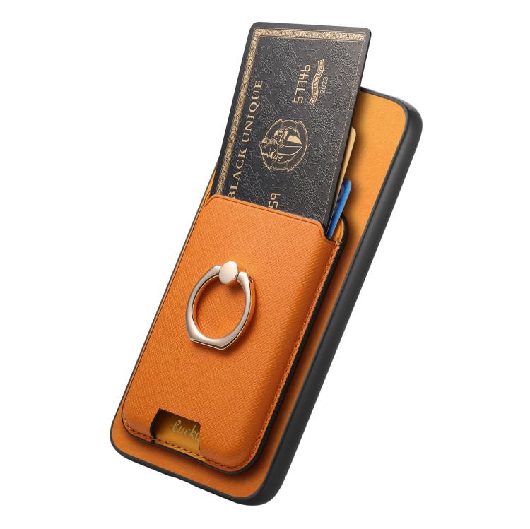 Retro Cross Leather Ring Vertical Insert Card Bag MagSafe Phone Case, For OPPO Reno8 T 5G / A1 Pro