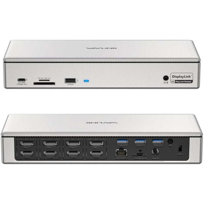 WAVLINK UG69PD12 DisplayLink Docking Station Quad  Monitors For Laptops M1 / M2 / Mac & Windows, US Plug, UK Plug, EU Plug