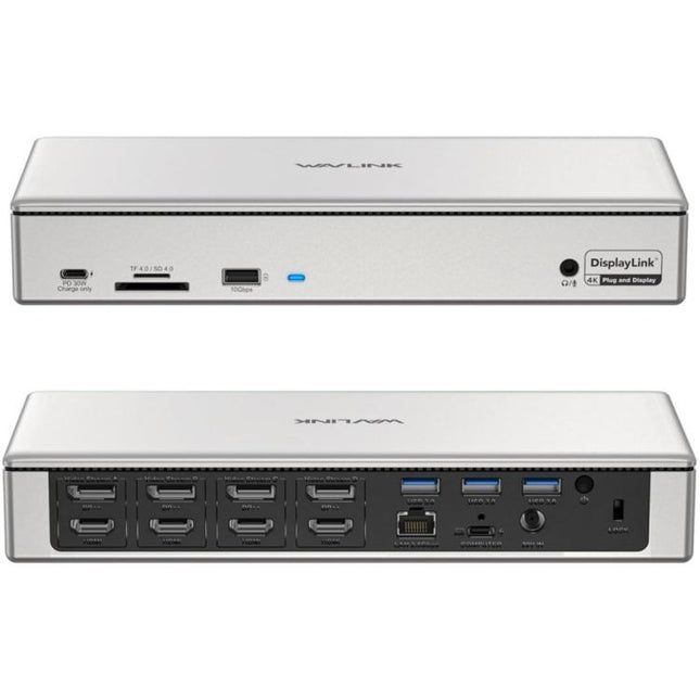 WAVLINK UG69PD12 DisplayLink Docking Station Quad  Monitors For Laptops M1 / M2 / Mac & Windows, US Plug, UK Plug, EU Plug