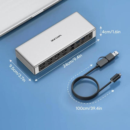 WAVLINK UG69PD12 DisplayLink Docking Station Quad  Monitors For Laptops M1 / M2 / Mac & Windows, US Plug, UK Plug, EU Plug, AU Plug