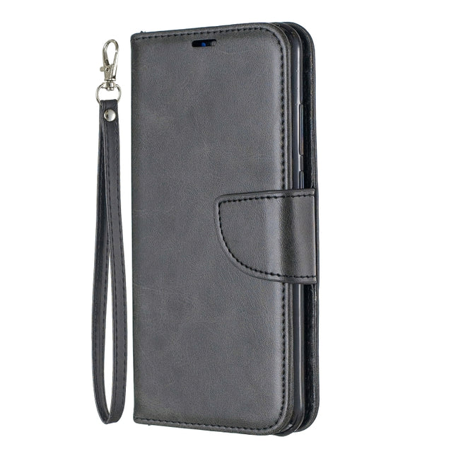 Retro Lambskin Texture Pure Color Horizontal Flip PU Leather Case for for Huawei Y6 2019 & Y6 Pro 2019, with Holder & Card Slots & Wallet & Lanyard, For Huawei Y6 2019
