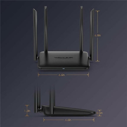 WAVLINK WN530HG4 Home Gigabit Ethernet MU-MIMO Router AC1200 Dual Band Router, US Plug, UK Plug, EU Plug, AU Plug