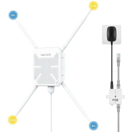 WAVLINK WN588HA2 AP Repeater WiFi Signal Booster AC1200 Dual Band WiFi Extender, US Plug, UK Plug, EU Plug, AU Plug