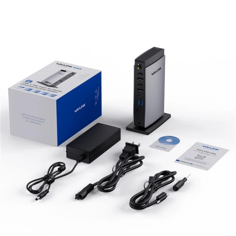 WAVLINK WL-UG69PD13Pro DisplayLink Docking Station 15 in 1 USB-C Hub for MacBook Laptop, UG69PD13Pro