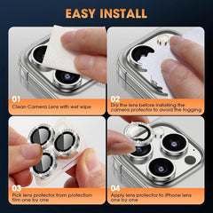 Kalebol Individual Camera Lens Diamond Ring Protector, For Samsung Galaxy A15 5G, For Samsung Galaxy A55 5G, For Samsung Galaxy A35 5G, For Samsung Galaxy S24 Ultra 5G, For Samsung Galaxy S24+ 5G, For Samsung Galaxy S24 5G, For Samsung Galaxy A05������...