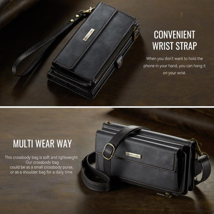 CaseMe C39 RFID Blocking Zipper Wallet Leather Phone Case with Crossbody Strap, For Samsung Galaxy S24 Ultra 5G, For Samsung Galaxy A15, For Samsung Galaxy S23 FE 5G, For Samsung Galaxy A54 5G