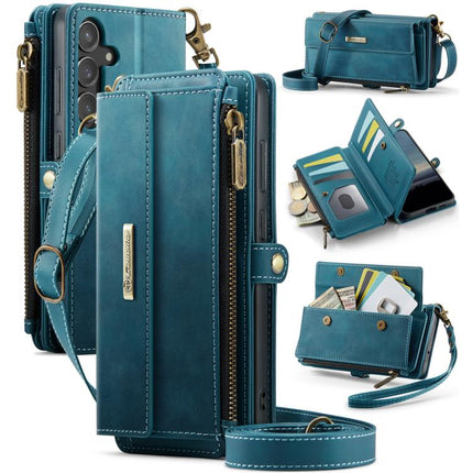 CaseMe C39 RFID Blocking Zipper Wallet Leather Phone Case with Crossbody Strap, For Samsung Galaxy A15, For Samsung Galaxy S23 FE 5G, For Samsung Galaxy A54 5G, For Samsung Galaxy S23 Ultra 5G
