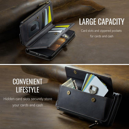 CaseMe C39 RFID Blocking Zipper Wallet Leather Phone Case with Crossbody Strap, For Samsung Galaxy S21 FE 5G, For Samsung Galaxy A52, For Samsung Galaxy A53, For Samsung Galaxy S21 5G