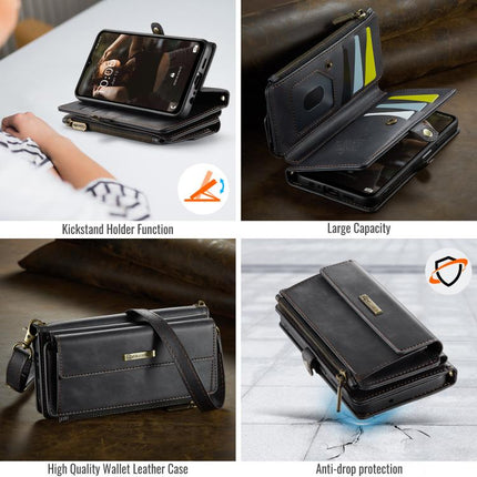 CaseMe C39 RFID Blocking Zipper Wallet Leather Phone Case with Crossbody Strap, For Samsung Galaxy A15, For Samsung Galaxy S23 FE 5G, For Samsung Galaxy A54 5G, For Samsung Galaxy S23 Ultra 5G