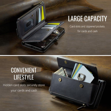 CaseMe C39 RFID Blocking Zipper Wallet Leather Phone Case with Crossbody Strap, For Samsung Galaxy A16 4G, For Samsung Galaxy S25 Ultra 5G, For Samsung Galaxy S24 FE 5G, For Samsung Galaxy A55 5G
