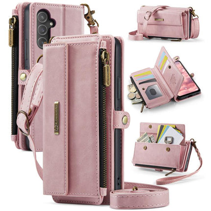 CaseMe C39 RFID Blocking Zipper Wallet Leather Phone Case with Crossbody Strap, For Samsung Galaxy A15, For Samsung Galaxy S23 FE 5G, For Samsung Galaxy A54 5G, For Samsung Galaxy S23 Ultra 5G