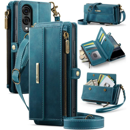CaseMe C39 RFID Blocking Zipper Wallet Leather Phone Case with Crossbody Strap, For Samsung Galaxy S25 FE 5G, For Samsung Galaxy S25 Edge 5G, For Samsung Galaxy A56 5G, For Samsung Galaxy A16 4G