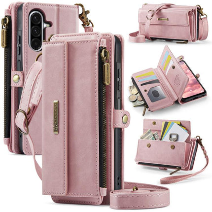 CaseMe C39 RFID Blocking Zipper Wallet Leather Phone Case with Crossbody Strap, For Samsung Galaxy S20+ 5G, For Samsung Galaxy S20 5G, For Samsung Galaxy A17, For Samsung Galaxy S25 / S24 5G