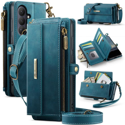 CaseMe C39 RFID Blocking Zipper Wallet Leather Phone Case with Crossbody Strap, For Samsung Galaxy S26+ 5G, For Samsung Galaxy S26 Ultra 5G, For Samsung Galaxy S26 5G, For Samsung Galaxy A57 5G