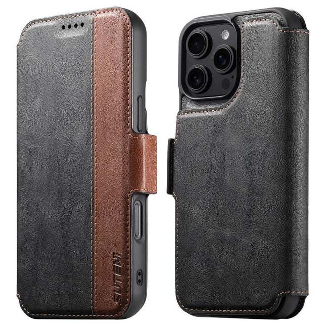 Suteni Q07 2-in-1 Multi-function Detachable Wallet MagSafe Phone Case, For iPhone 16 Pro, For iPhone 16 Plus, For iPhone 16, For iPhone 15 Pro Max, For iPhone 15 Pro, For iPhone 15 Plus, For iPhone 15, For iPhone 14 Plus