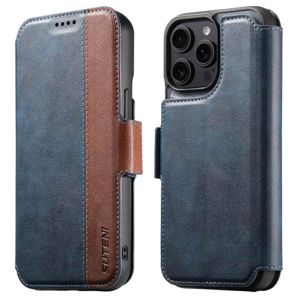 Suteni Q07 2-in-1 Multi-function Detachable Wallet MagSafe Phone Case, For iPhone 16 Pro, For iPhone 16 Plus, For iPhone 16, For iPhone 15 Pro Max, For iPhone 15 Pro, For iPhone 15 Plus, For iPhone 15, For iPhone 14 Plus