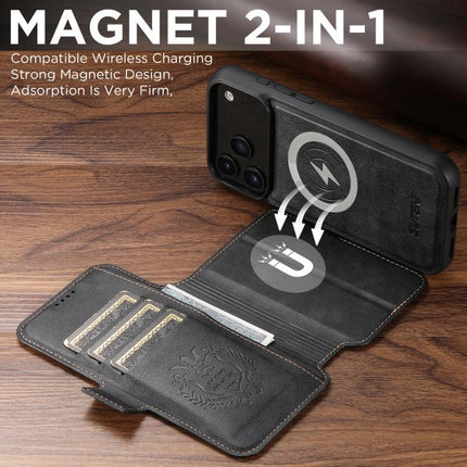 Suteni Q07 2-in-1 Multi-function Detachable Wallet MagSafe Phone Case, For iPhone 18, For iPhone 18 Pro, For iPhone 18 Pro Max, For iPhone 17 Pro Max, For iPhone 17 Pro, For iPhone 17, For iPhone Air, For iPhone 16 Pro Max