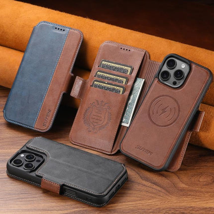 Suteni Q07 2-in-1 Multi-function Detachable Wallet MagSafe Phone Case, For iPhone 16 Pro, For iPhone 16 Plus, For iPhone 16, For iPhone 15 Pro Max, For iPhone 15 Pro, For iPhone 15 Plus, For iPhone 15, For iPhone 14 Plus
