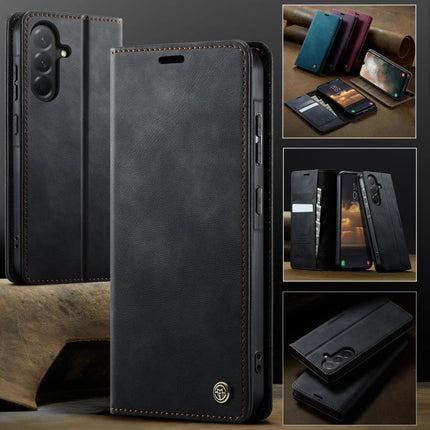 CaseMe 033 Calf Leather Lining Microfibre RFID Blocking Phone Case, For Samsung Galaxy A36 5G, For Samsung Galaxy S25 Ultra 5G, For Samsung Galaxy A16 5G, For Samsung Galaxy A55