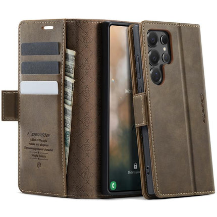 CaseMe 033 Calf Leather Lining Microfibre RFID Blocking Phone Case, For Samsung Galaxy A36 5G, For Samsung Galaxy S25 Ultra 5G, For Samsung Galaxy A16 5G, For Samsung Galaxy A55