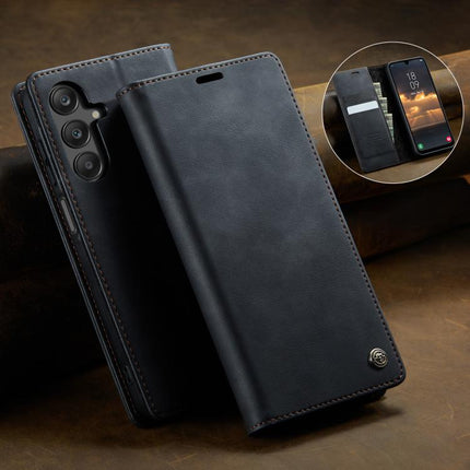 CaseMe 033 Calf Leather Lining Microfibre RFID Blocking Phone Case, For Samsung Galaxy A16 5G, For Samsung Galaxy A55, For Samsung Galaxy A35 5G, For Samsung Galaxy S24 Ultra 5G