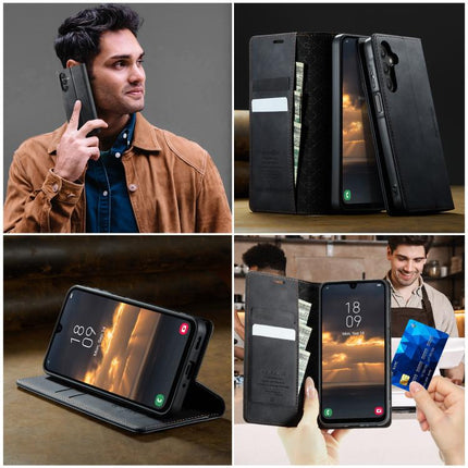 CaseMe 033 Calf Leather Lining Microfibre RFID Blocking Phone Case, For Samsung Galaxy A16 5G, For Samsung Galaxy A55, For Samsung Galaxy A35 5G, For Samsung Galaxy S24 Ultra 5G