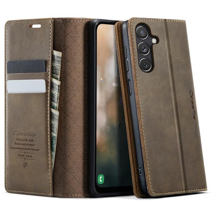 CaseMe 033 Calf Leather Lining Microfibre RFID Blocking Phone Case, For Samsung Galaxy S23 FE 5G, For Samsung Galaxy A24 4G, For Samsung Galaxy A34 5G, For Samsung Galaxy A54