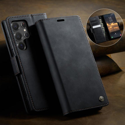 CaseMe 033 Calf Leather Lining Microfibre RFID Blocking Phone Case, For Samsung Galaxy S22 Ultra 5G, For Samsung Galaxy S22+ 5G, For Samsung Galaxy S22 5G, For Samsung Galaxy S21 FE 5G
