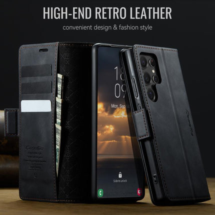 CaseMe 033 Calf Leather Lining Microfibre RFID Blocking Phone Case, For Samsung Galaxy S22 Ultra 5G, For Samsung Galaxy S22+ 5G, For Samsung Galaxy S22 5G, For Samsung Galaxy S21 FE 5G