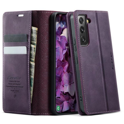 CaseMe 033 Calf Leather Lining Microfibre RFID Blocking Phone Case, For Samsung Galaxy S22 Ultra 5G, For Samsung Galaxy S22+ 5G, For Samsung Galaxy S22 5G, For Samsung Galaxy S21 FE 5G