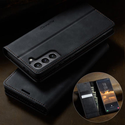 CaseMe 033 Calf Leather Lining Microfibre RFID Blocking Phone Case, For Samsung Galaxy S21 5G, For Samsung Galaxy S21+ 5G, For Samsung Galaxy S21 Ultra 5G, For Samsung Galaxy Note20 Ultra