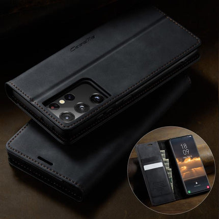 CaseMe 033 Calf Leather Lining Microfibre RFID Blocking Phone Case, For Samsung Galaxy S21 Ultra 5G, For Samsung Galaxy Note20 Ultra, For Samsung Galaxy S20 Ultra, For Samsung Galaxy S20
