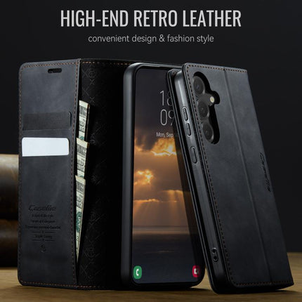 CaseMe 033 Calf Leather Lining Microfibre RFID Blocking Phone Case, For Samsung Galaxy S24 / S25 5G, For Samsung Galaxy S24+ / S25+ 5G, For Samsung Galaxy A14, For Samsung Galaxy A13 / A04s