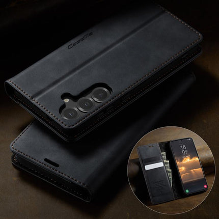CaseMe 033 Calf Leather Lining Microfibre RFID Blocking Phone Case, For Samsung Galaxy S24 / S25 5G, For Samsung Galaxy S24+ / S25+ 5G, For Samsung Galaxy A14, For Samsung Galaxy A13 / A04s