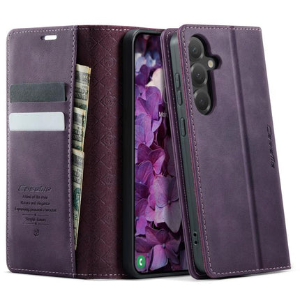 CaseMe 033 Calf Leather Lining Microfibre RFID Blocking Phone Case, For Samsung Galaxy S24 / S25 5G, For Samsung Galaxy S24+ / S25+ 5G, For Samsung Galaxy A14, For Samsung Galaxy A13 / A04s