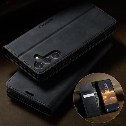 CaseMe 033 Calf Leather Lining Microfibre RFID Blocking Phone Case, For Samsung Galaxy S23 FE 5G, For Samsung Galaxy A24 4G, For Samsung Galaxy A34 5G, For Samsung Galaxy A54
