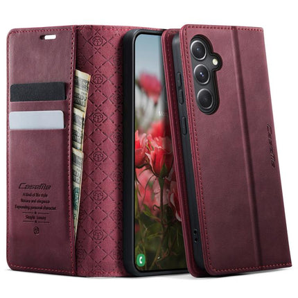 CaseMe 033 Calf Leather Lining Microfibre RFID Blocking Phone Case, For Samsung Galaxy S23 FE 5G, For Samsung Galaxy A24 4G, For Samsung Galaxy A34 5G, For Samsung Galaxy A54