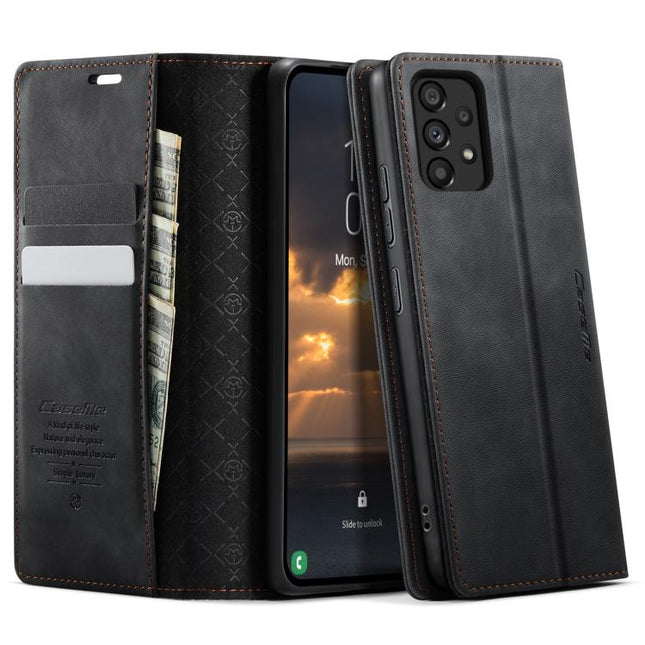 CaseMe 033 Calf Leather Lining Microfibre RFID Blocking Phone Case, For Samsung Galaxy A53, For Samsung Galaxy A33 5G, For Samsung Galaxy S22 Ultra 5G, For Samsung Galaxy S22+ 5G
