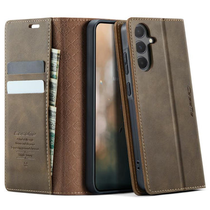 CaseMe 033 Calf Leather Lining Microfibre RFID Blocking Phone Case, For Samsung Galaxy A36 5G, For Samsung Galaxy S25 Ultra 5G, For Samsung Galaxy A16 5G, For Samsung Galaxy A55