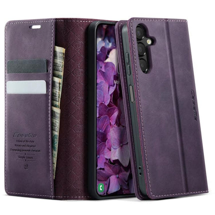 CaseMe 033 Calf Leather Lining Microfibre RFID Blocking Phone Case, For Samsung Galaxy S24 / S25 5G, For Samsung Galaxy S24+ / S25+ 5G, For Samsung Galaxy A14, For Samsung Galaxy A13 / A04s