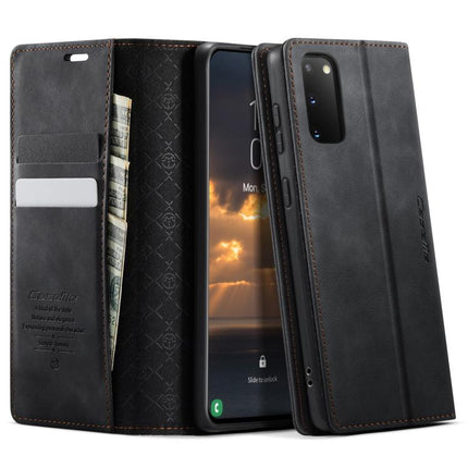 CaseMe 033 Calf Leather Lining Microfibre RFID Blocking Phone Case, For Samsung Galaxy S20 Ultra, For Samsung Galaxy S20, For Samsung Galaxy S20+, For Samsung Galaxy A51
