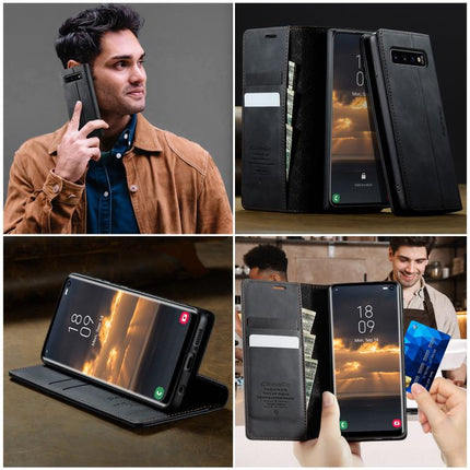 CaseMe 033 Calf Leather Lining Microfibre RFID Blocking Phone Case, For Samsung Galaxy S10, For Samsung Galaxy A17, For Samsung Galaxy S24 / S25 5G, For Samsung Galaxy S24+ / S25+ 5G