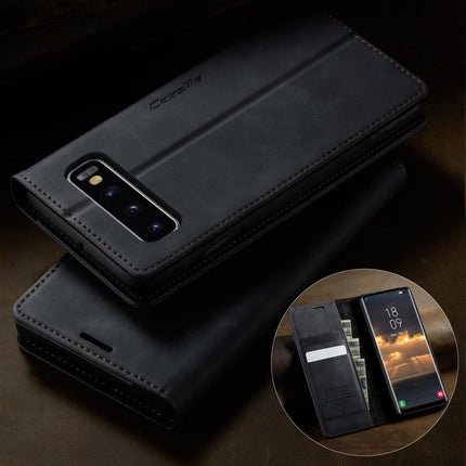 CaseMe 033 Calf Leather Lining Microfibre RFID Blocking Phone Case, For Samsung Galaxy S10, For Samsung Galaxy A17, For Samsung Galaxy S24 / S25 5G, For Samsung Galaxy S24+ / S25+ 5G